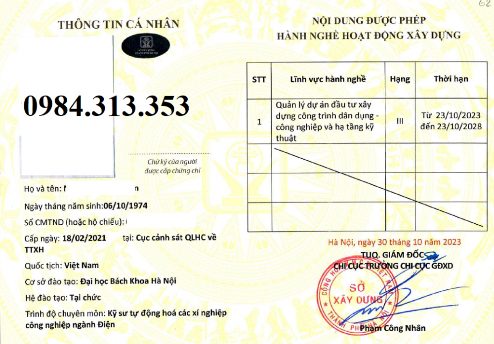 Chứng Chỉ Hành Nghề Quản Lý Dự Án Xây Dựng Hạng I, II, III - Hướng Dẫn Mới 2025