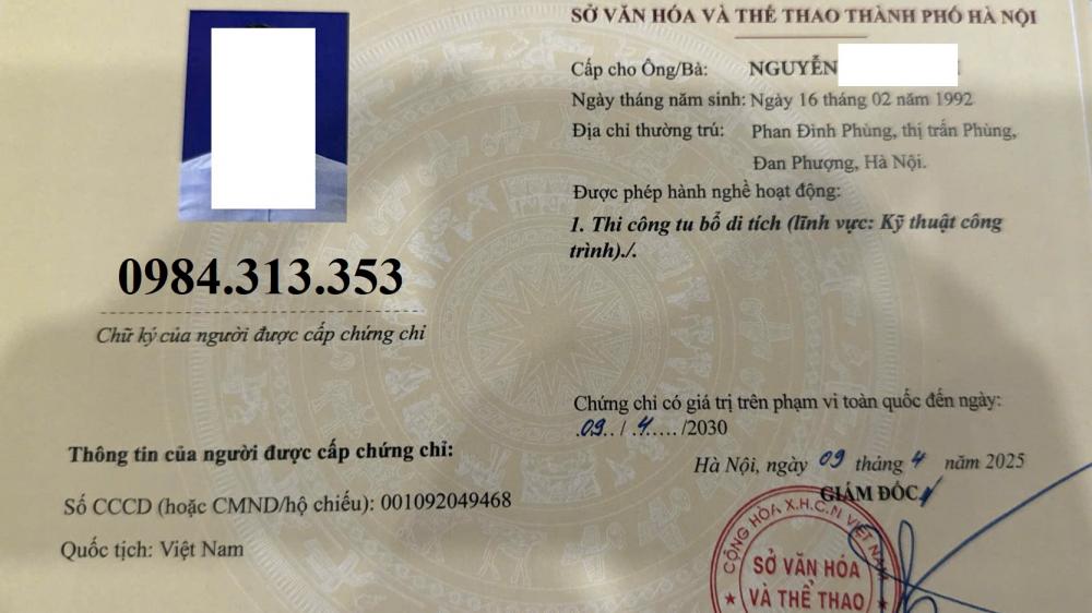 10 Câu hỏi thường gặp về Chứng chỉ hành nghề và Giấy chứng nhận tu bổ di tích (Cá nhân & Tổ chức)